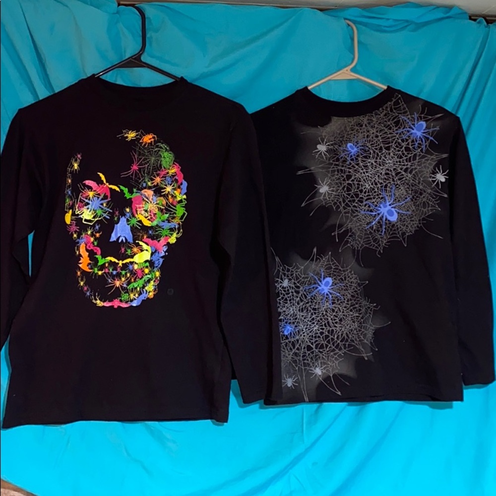 Two long sleeved Halloween shirts